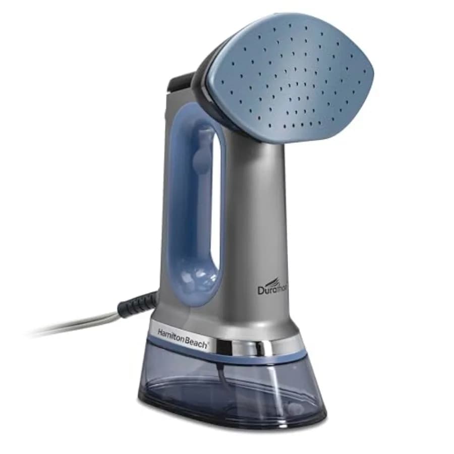 Durathon Ferro da Stiro a Vapore Portatile 3-in-1 per Vestiti, Riscaldamento in 45 Secondi, 1700 Watt, Serbatoio d'Acqua Rimovibile da 300ml