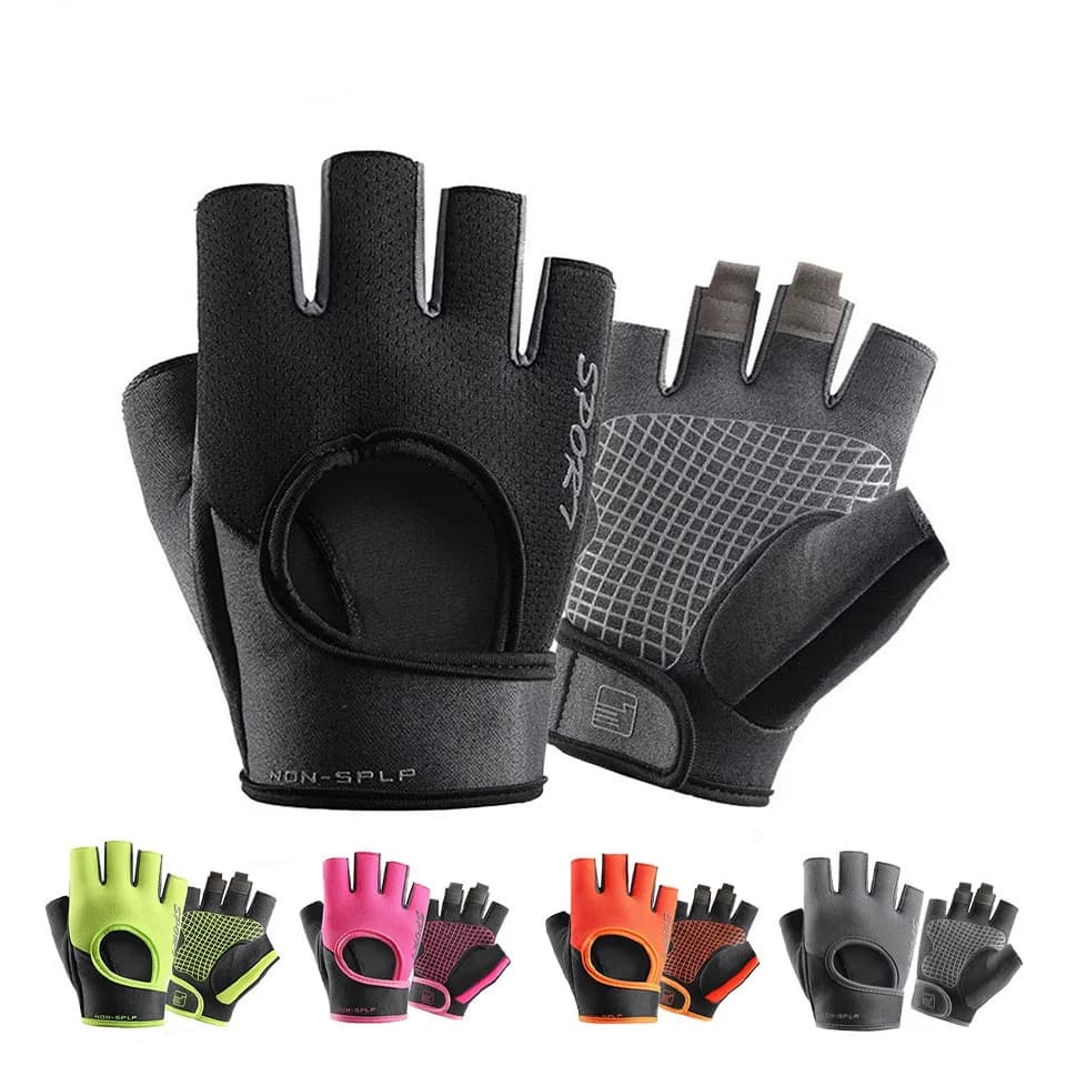 Sports Gloves Cycling Gloves MTB half fingers anti-slip breathable Gym Gloves for sports training elastic that absorb sweat