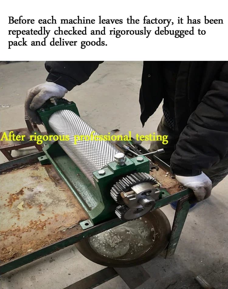 Manual Honeycomb Embossing Machine Aluminum Alloy Bee Bee Special Beeswax Foundation Sheet Press Roller Machine