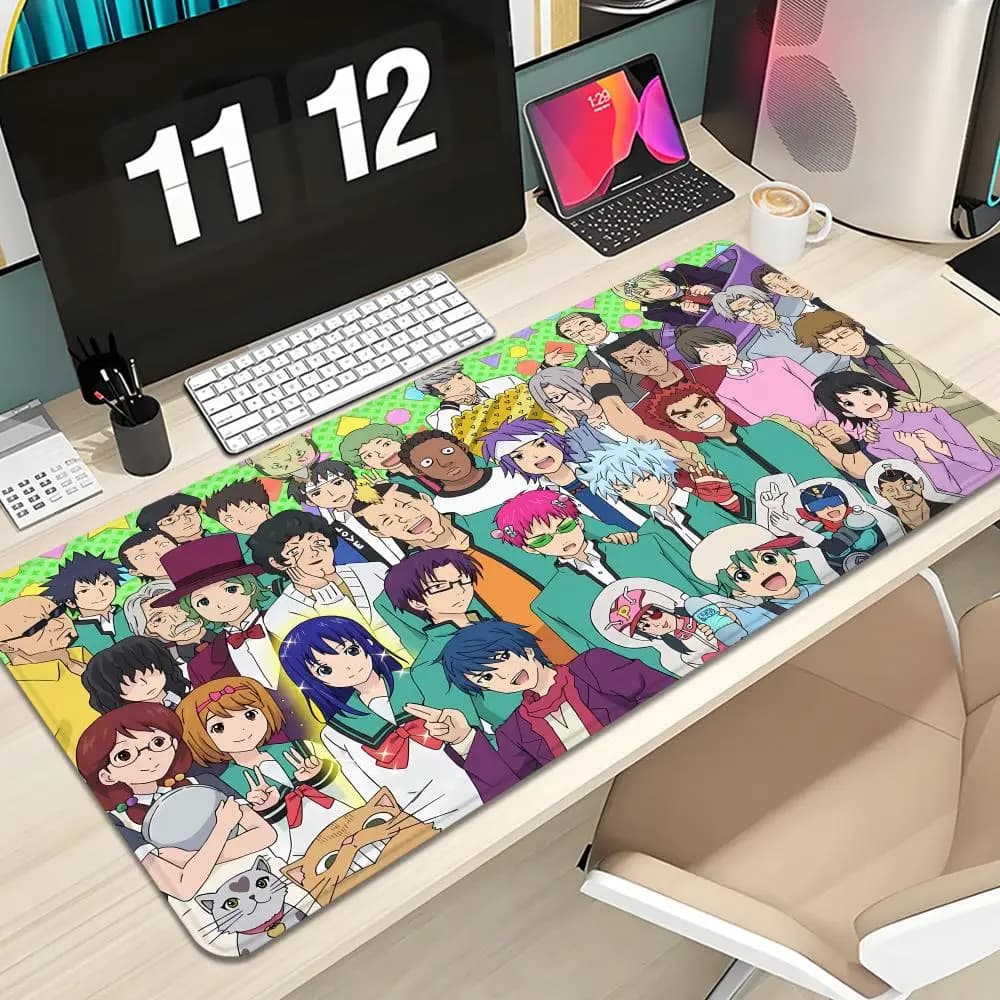 The Disastrous Life of Saiki Mouse Pad Keyboard Mousepad large 600X300 mm Desk Mat PC Gamer High definition printing Table pad