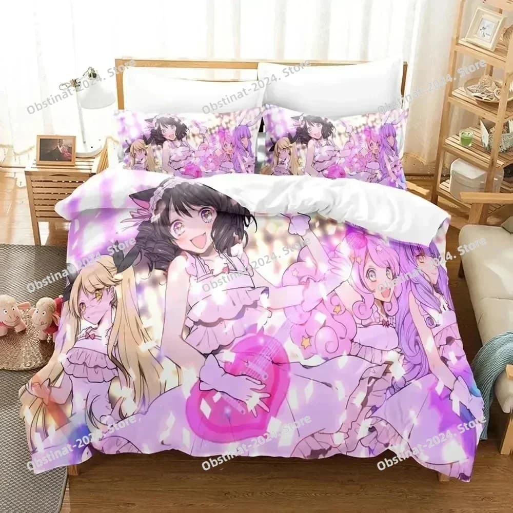 3D Anime Show By Rock Set biancheria da letto Stampato singolo Piumino Trapunta Copripiumino Federa Set da 3 pezzi Bambini Taglia adulto