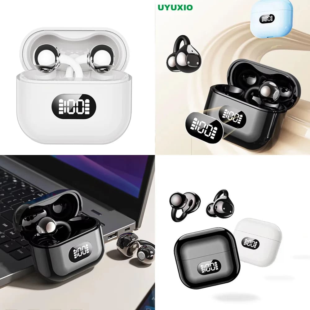 Auricolari Wireless BT 5.4 con Bassi Profondi, Stereo OWS, Chiamate Nitide, Display LED, In-Ear per Viaggi, Offerta Speciale