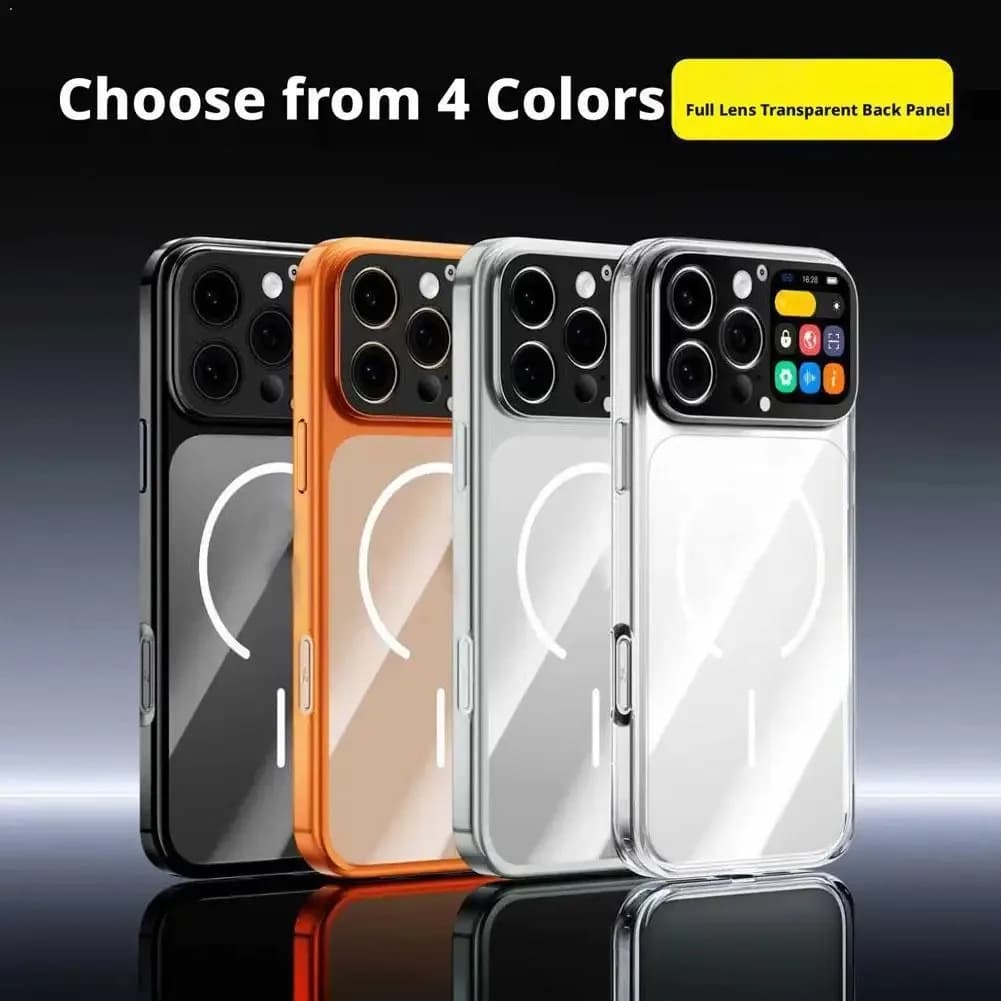 Nuova custodia protettiva intelligente per smartphone con schermo, per scattare foto, registrare, giocare a app e visualizzare foto in tempo reale online.