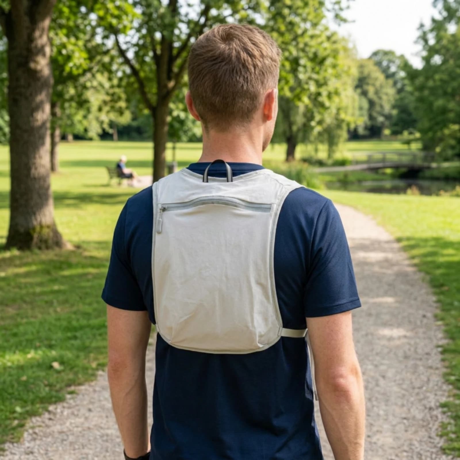 Running Vest Backpack Lightweight Trail Running Vest Hydration Pack without Bladder Adjustable Ventilated for Runners