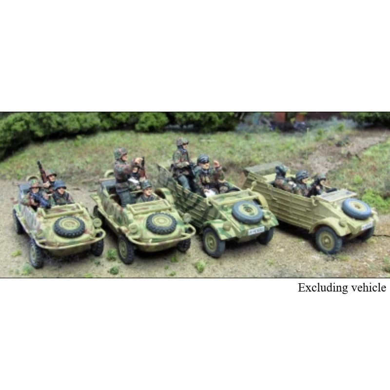 Kit modello figura in resina pressofusa in scala 1/72 WWII unità di ricognizione tedesca 12 figure non verniciate