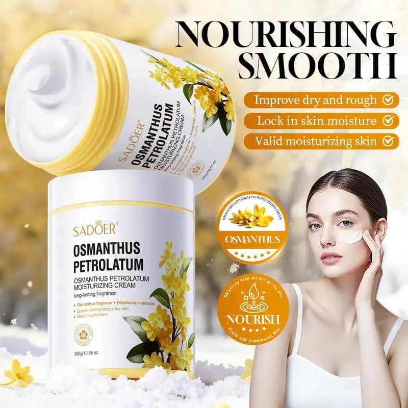 1Pc SADOER Scented repair lotion at the Osmanthus 300g Long-lasting moisturizing infusion with vaseline for care of dry skin of hands and body