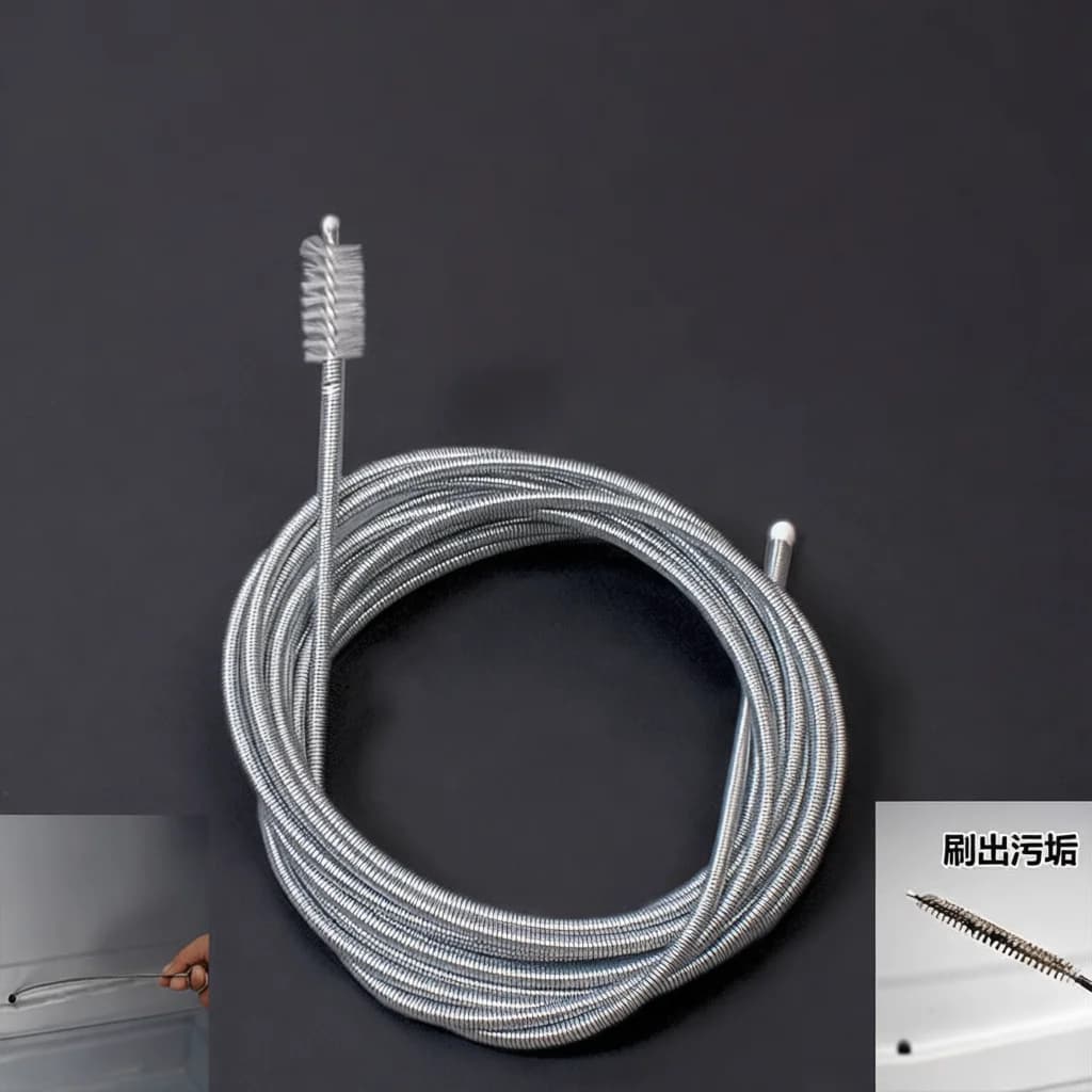 AC Drain Hose Cleaning Tool Flexible Steel Wire Unclogger Household Plumbing Accessory Air Conditioner Water Pipe Dredge Device