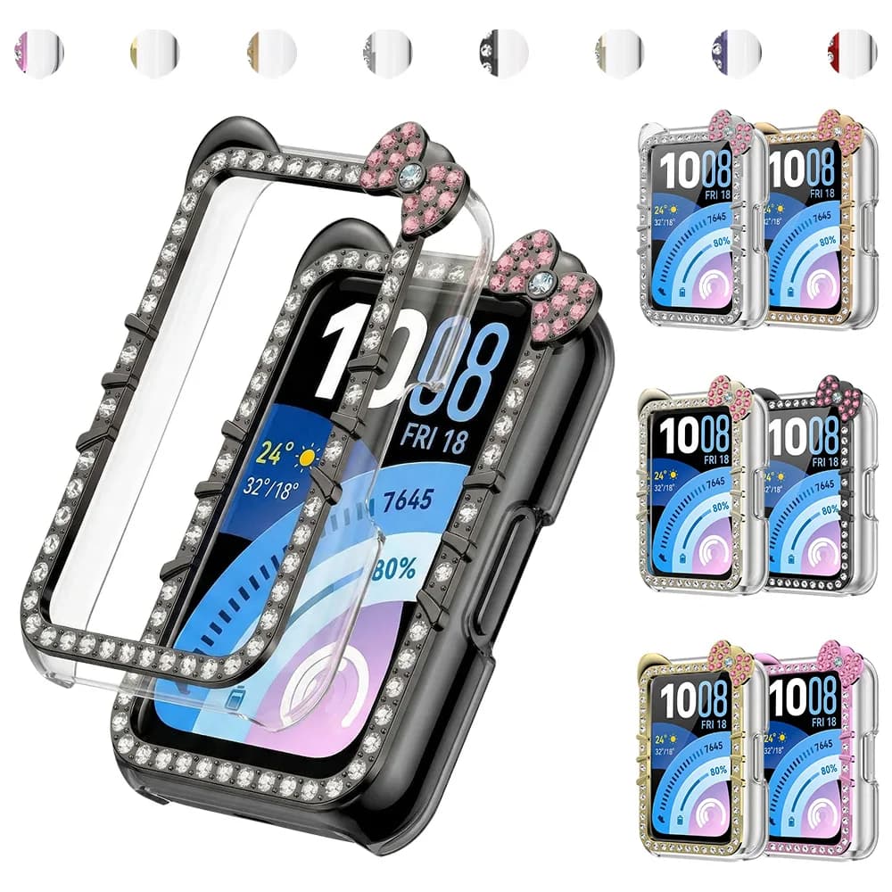 Custodia protettiva Diamond per HUAWEI Band 11, cover rigida in PC per smartwatch, accessorio protettivo per Huawei Band 11
