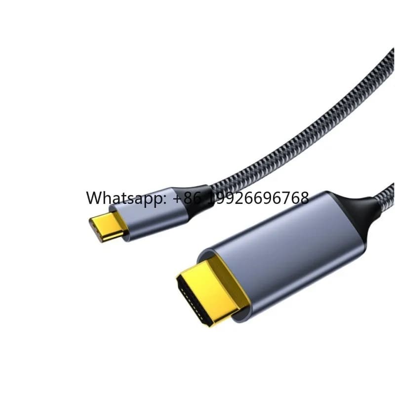 Cavo USB Tipo C a HDMI da 3 Metri 1080P 4K 60Hz con Connettore Dorato per Collegare Telefono a TV