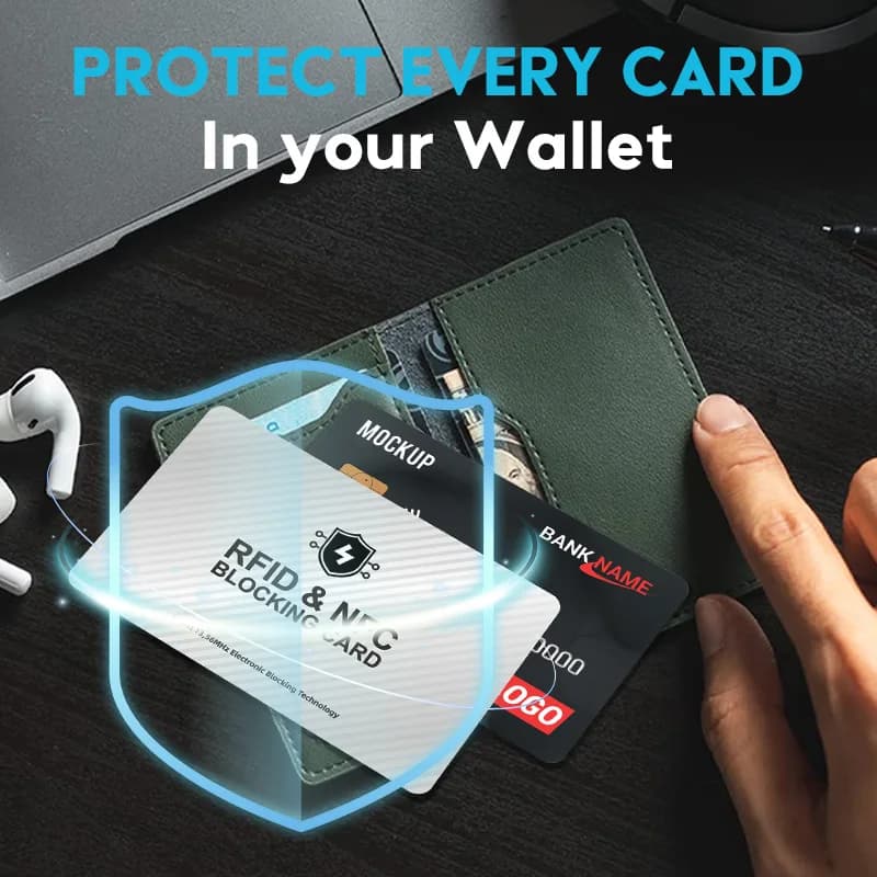 Set di carte con blocco RFID Set di passaporto con protezione per passaporto con carta di credito NFC senza contatto premium