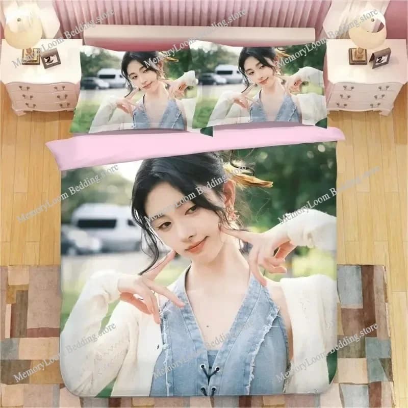 Nuovo accogliente Ju Jingyi Set biancheria da letto Singolo/Doppio/Full/Queen/King Size Camera da letto per bambini per adulti Morbido-Touch Copripiumino Set lenzuola con stampa 3D