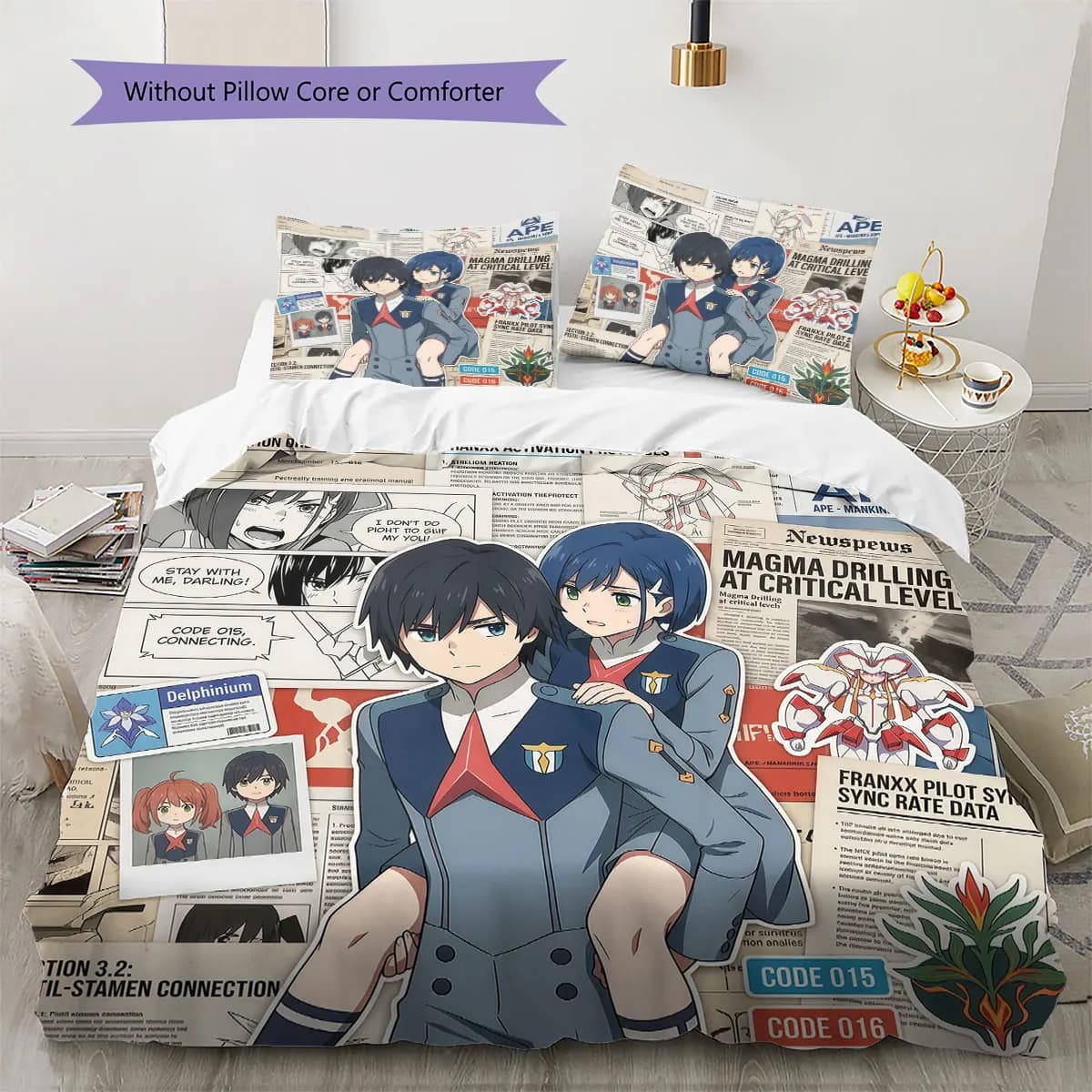 FRANXX Comfor Duvet Cover Children's Bedding Set,Extra Large Size Gifts Various Sizes Available -HE64