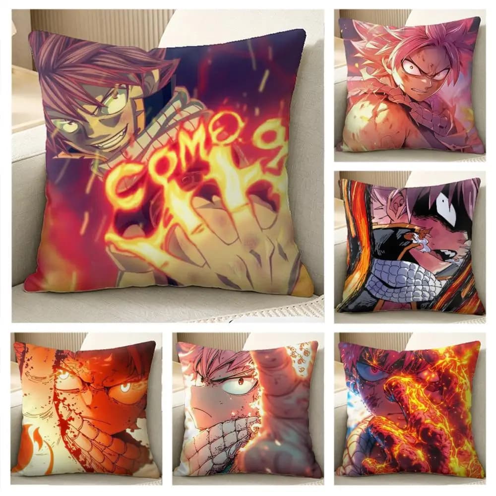 F-Fairy Tail Cushion Cover, comode fodere per cuscini, federe, cuscini per divano, decorazioni per la casa calde e uniche, federe