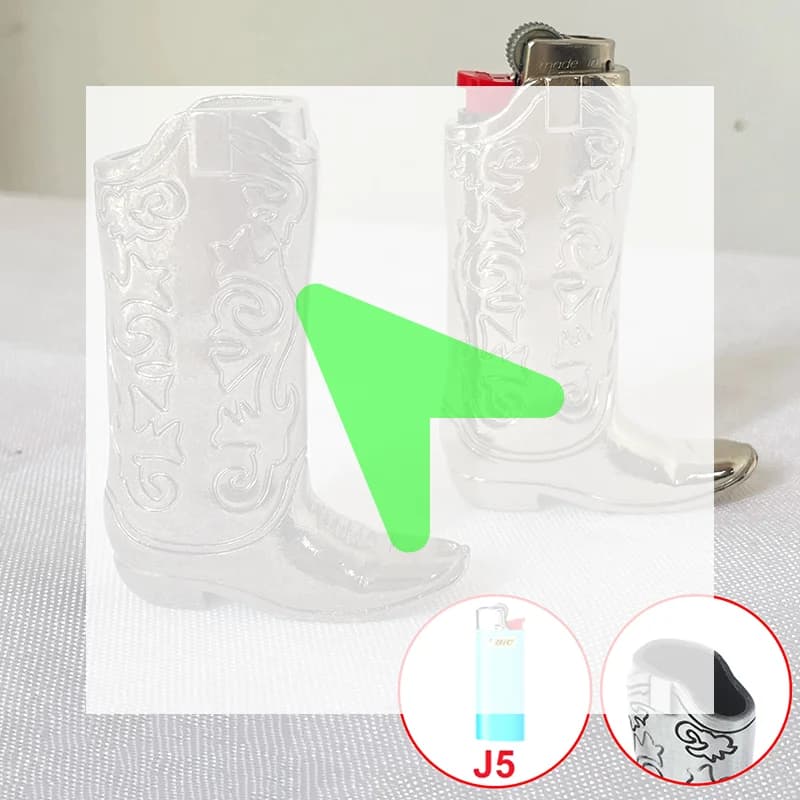 Nuovo portasigarette creativo personalizzato in metallo con design a stivali e motivi incisi per J5 J25, nuovo regalo minimalista da uomo