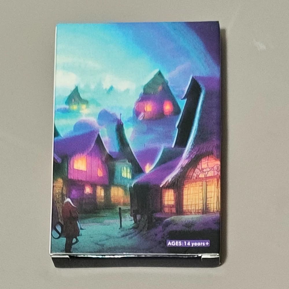 Il mazzo dei tarocchi nordici 10*6,5 cm 22 carte con simboli runi, arte fantasy atmosferica per divinazione e crescita spirituale