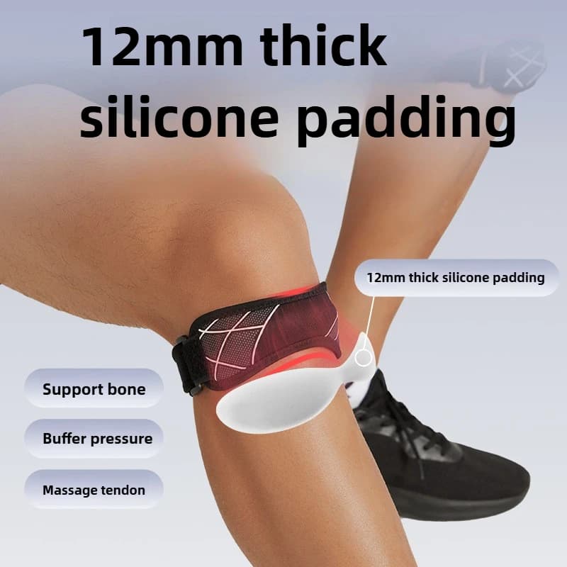 Cinturino rotuleo ciclismo corsa sport ginocchiera fitness ginocchiera ammortizzante con protezione pressurizzata menisco