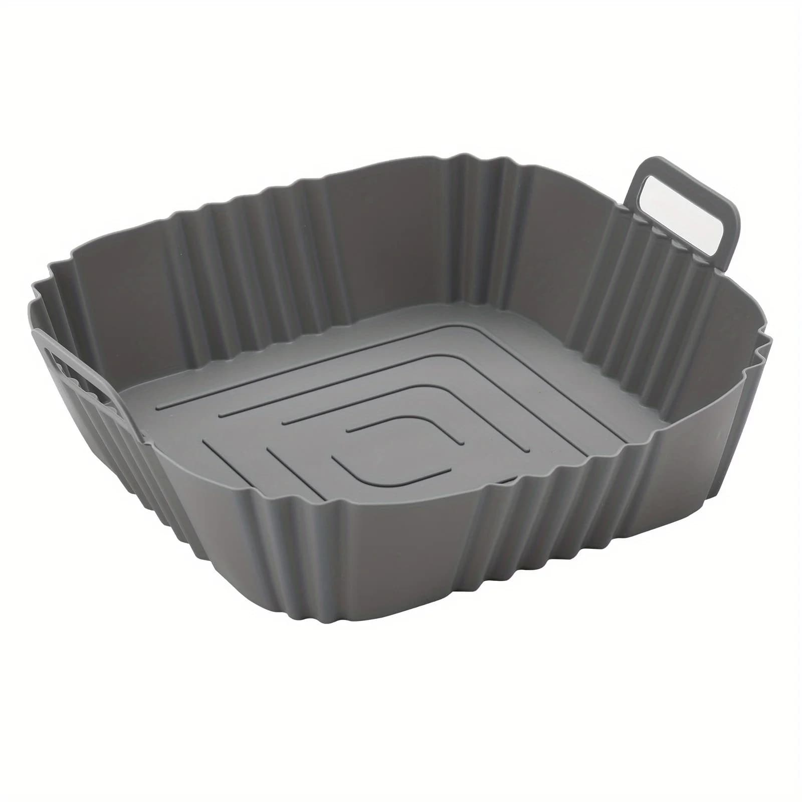 Tappetino in Silicone Riutilizzabile Antiaderente per Friggitrice ad Aria, Facile da Pulire, per Pizza e Pollo Fritto