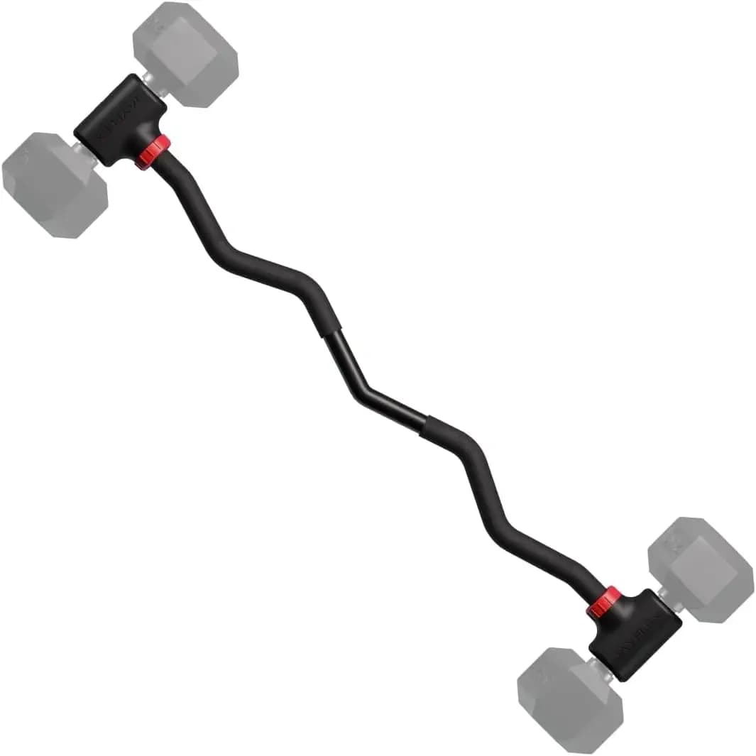 th Hyperbell dumbbell converter - Convert dumbbells to set of barbells and kettlebells for home fitness - Adjustable and up