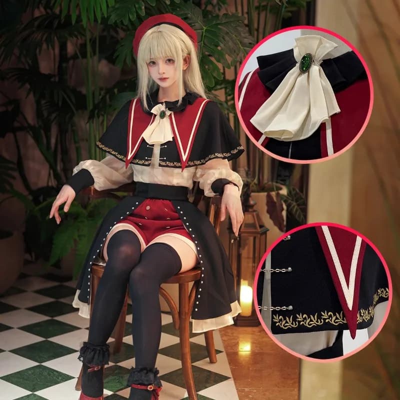 Anime Mortis Costume Cosplay Wakaba Mutsumi Performance Uniforme Top Gonna Set completo per donne Ragazze Halloween Giochi di ruolo Abiti