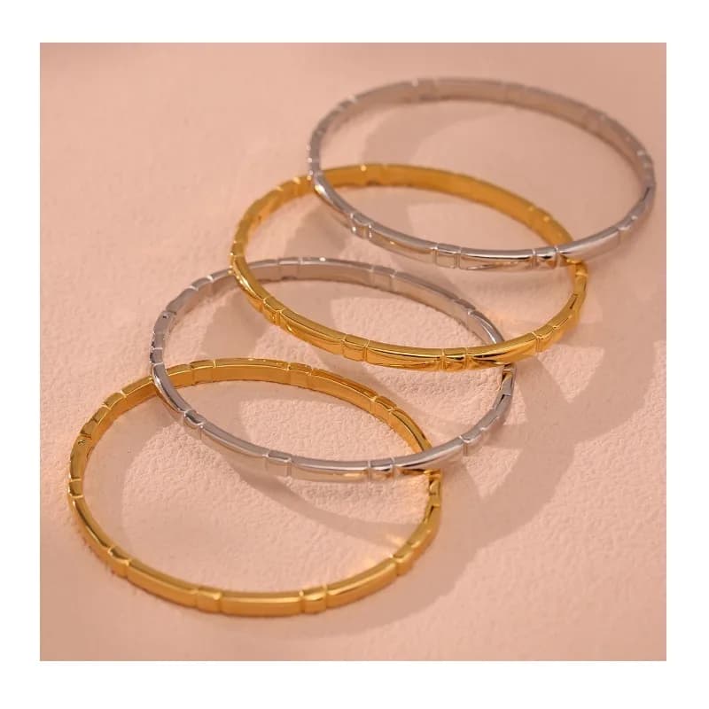 Bracciale in Acciaio Inossidabile Seattle Fashion, Design Personalizzato, Bracciale da Donna con Ritenzione del Colore