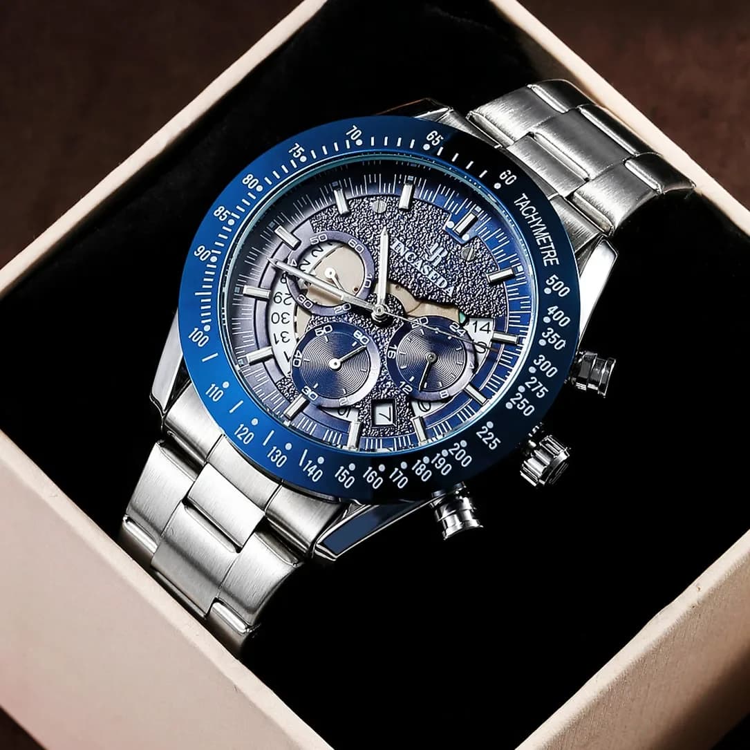 INCASEDA Nuovi Uomini Della Vigilanza Top Brand di Lusso Orologio Cava Da Uomo Impermeabile Sport Cronografo Al Quarzo Orologio Da Polso Uomo Relogio Masculino