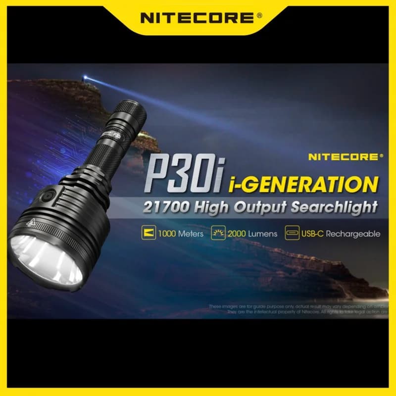 NITECORE P30i High-Powerful Spootlight Rechargeable 2000Lumen
