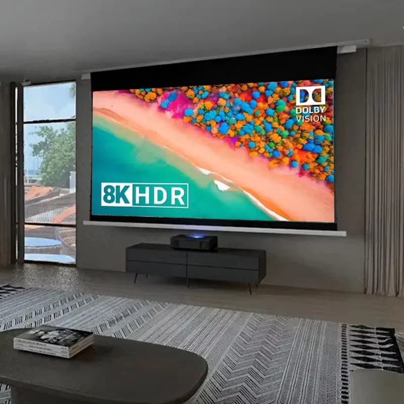 Nuovo Schermo di Proiezione Motorizzato a Soffitto T Prism AI Smart ALR, Schermo da Proiezione Incassato a Soffitto Migliorato