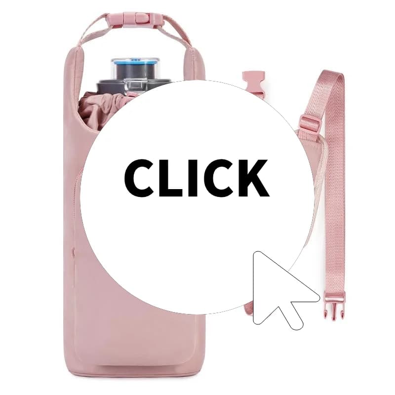 Water bottle bag with straps Adjustable shoulder bag Bottle accessories Bottle accessories and cups for walking picnic