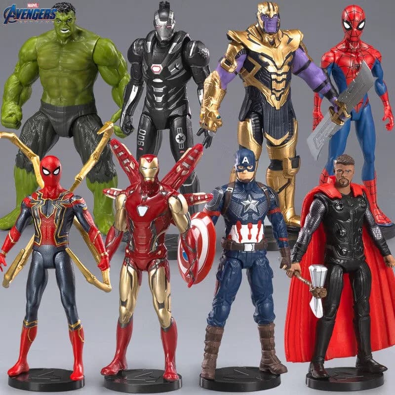 Giocattoli Avengers Legends Action Figure Regali di Compleanno per Ragazzi Iron Man Spider-Man Thor Capitan America Thanos Hulk War Machine