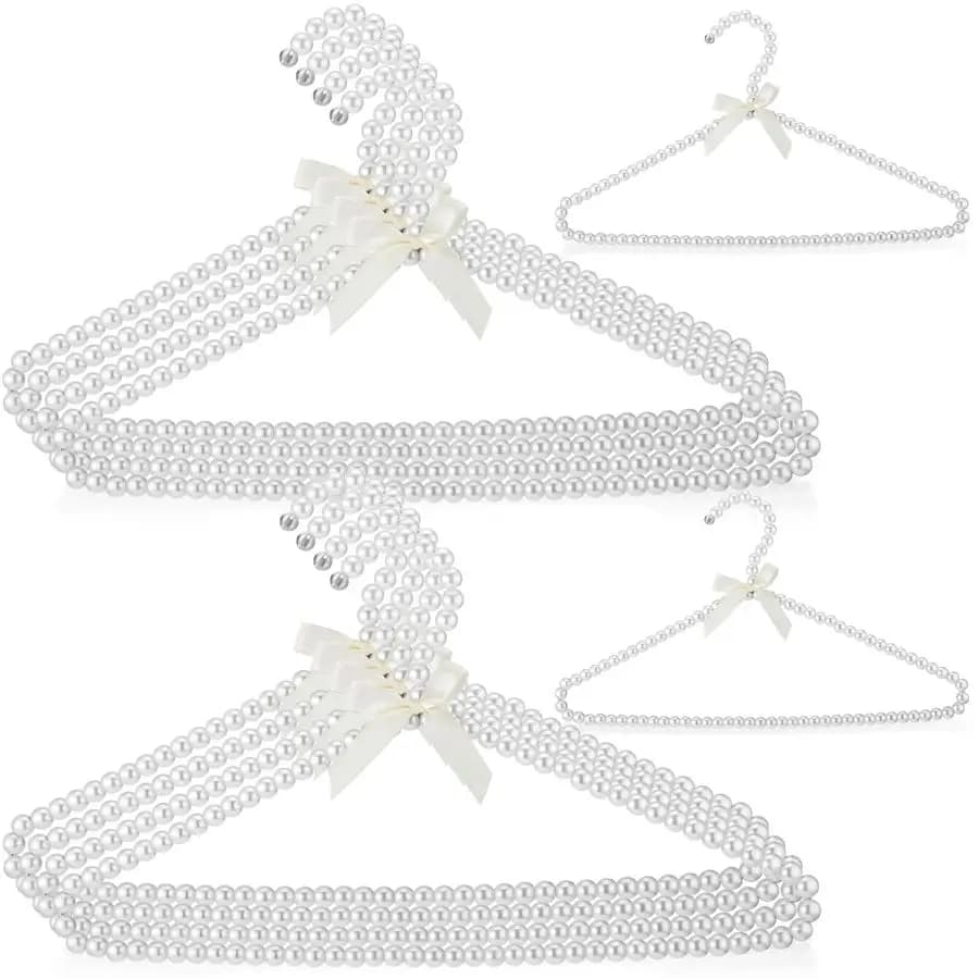 10 Pieces Dresses Stylish Metal 16 Inches with Beads and Spool, Standard for Women's Dresses and Brides