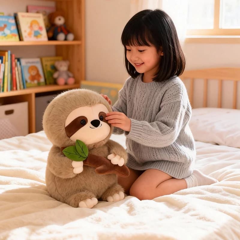 Peluche di Pappagallo Sgurrino con Sorriso Adorabile, Morbido e Caldo, Giocattolo di Peluche a Forma di Animale da Fiaba, Ottima Idea Regalo