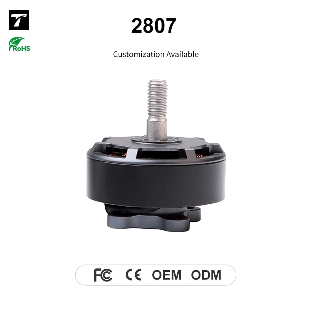 T-MOTOR 2807 KV1250 KV1300 Brushless Dc FPV Racing Drone Motor for 7.5inch X4 X8 Drone Frame in Stock