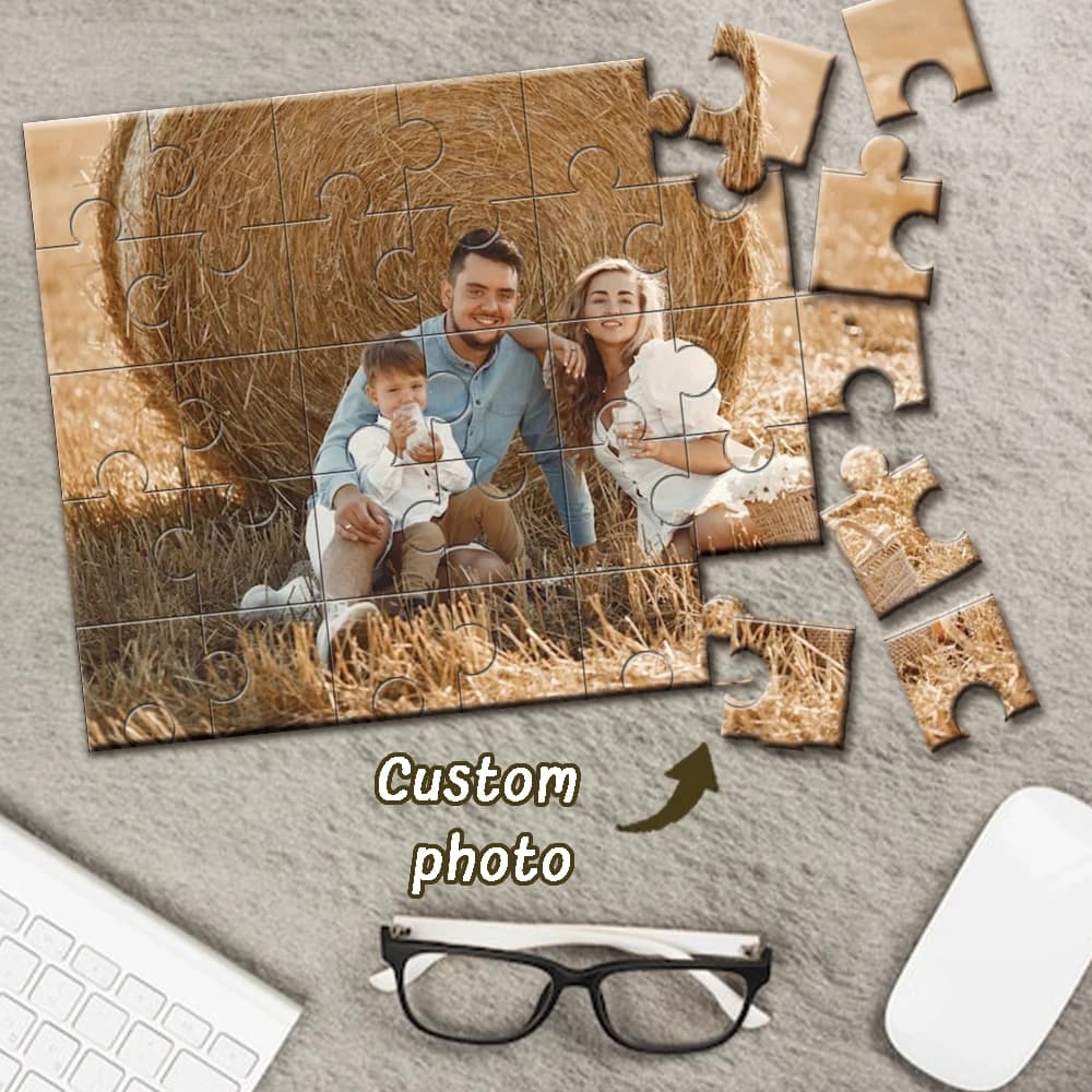 DIY custom photo puzzle, Wooden DIY puzzle, Couple gift souvenirs, family customized gifts