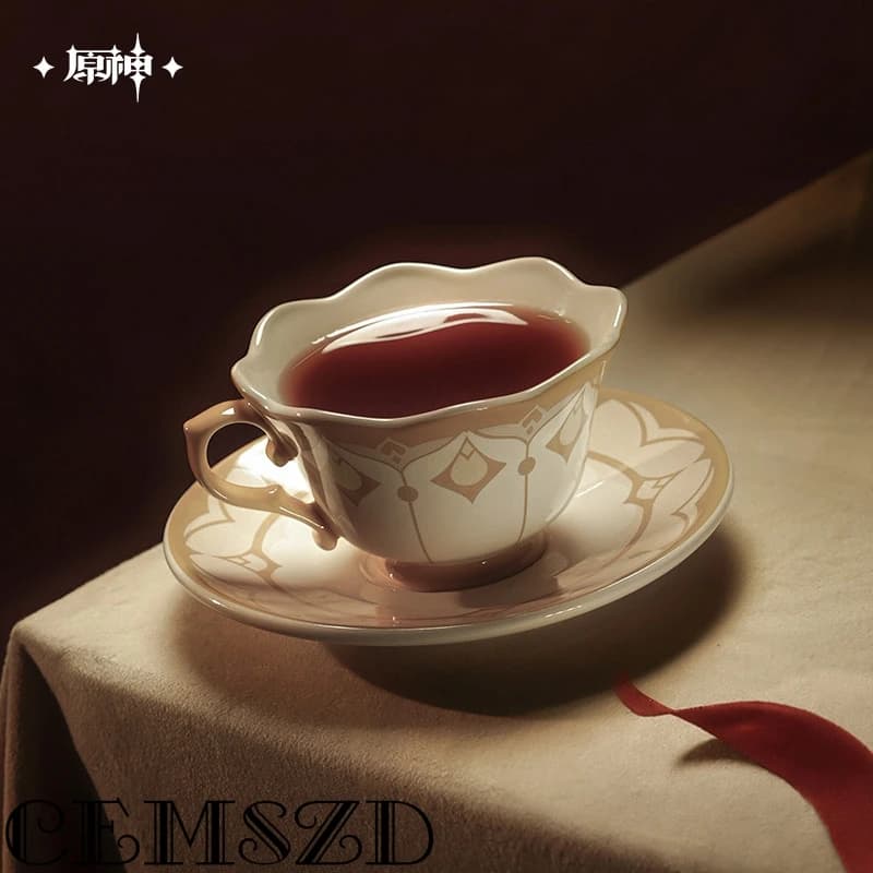 [Genuine] Game Genshin Impact Marionette Sandrone Impressions Series Afternoon Tea Cup Saucer Set Anime Character Accessories