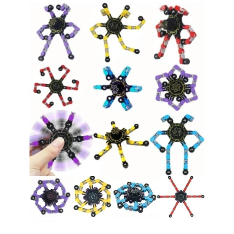 Il giocattolo Finger Spinner è deformabile per alleviare lo stress è adatto per bambini e adulti con l'autismo di deficit dell'attenzione