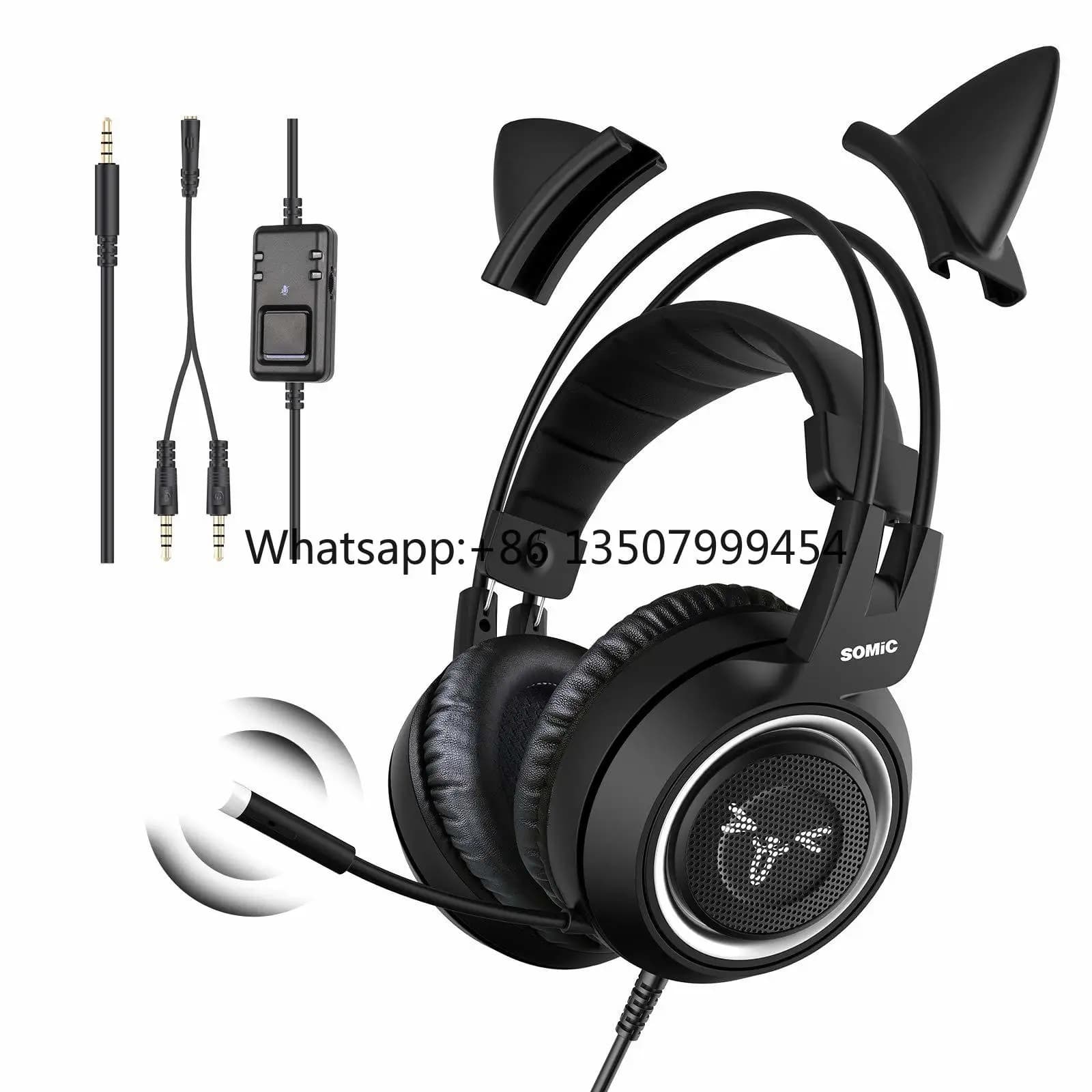 SOMIC G951s Pro-Gamer Features at Low Price Professional Stereo Gaming Headset 7.1 Surround Sound Gaming Headset for PS4 Xbox PC