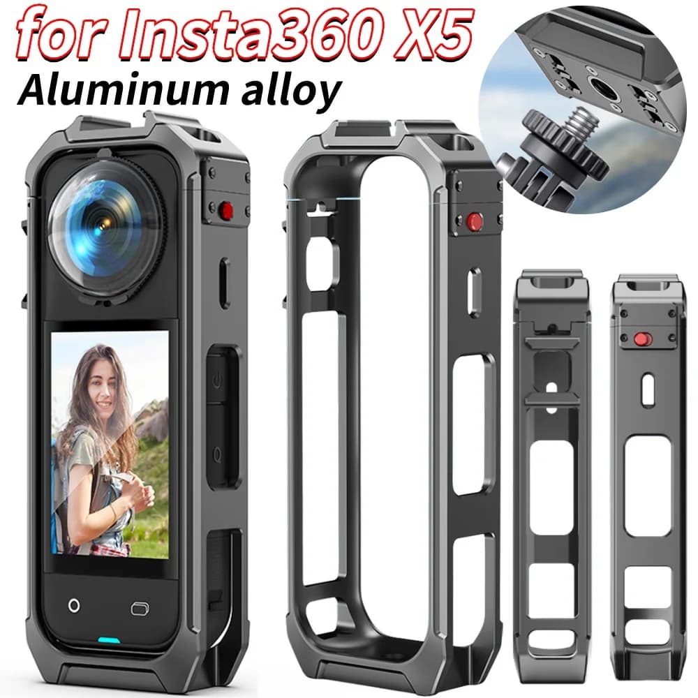 Protective Housing Aluminum Alloy Action Room Quick Release Magnetic Expansion Brace For Action Camera Insta360 X5