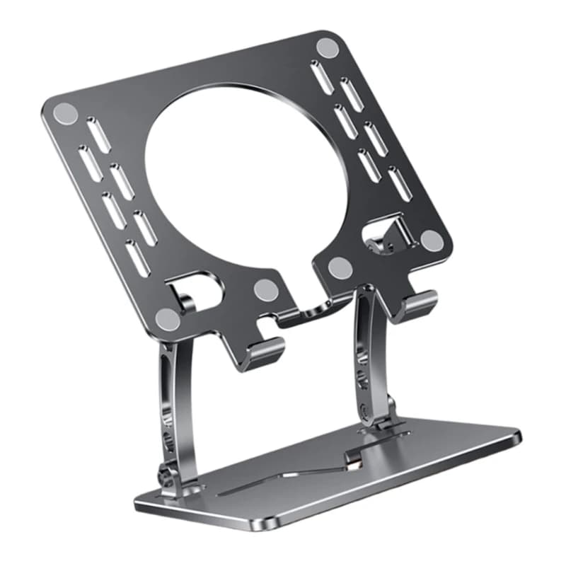 A2BA Adjustable Aluminum Laptop Stand For 9.7 To 17.3Inch Tablets And Notebook With Double Axises Rotation And Cooling Design