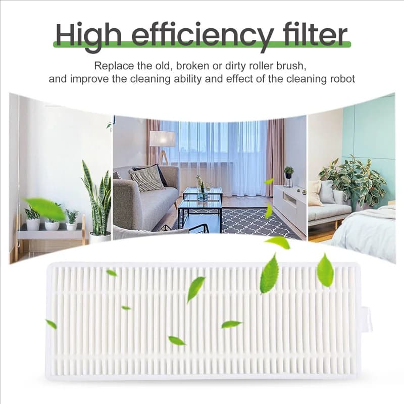 Multi-Founctional Side Brush HEPA Filter Rag Cloth Mop Replacement For Lefant M210 M210S M210B M213 Robot Vacuum Cleaner Spare P