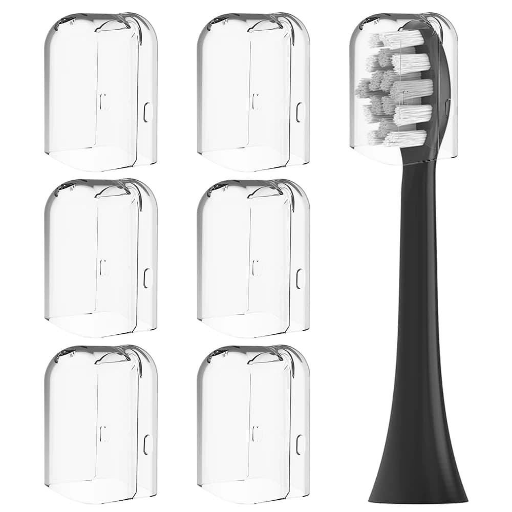 6 coperture antipolvere per testine di spazzolini da viaggio compatibili con lo spazzolino elettrico Philips Sonicare, tappi protettivi per testine.