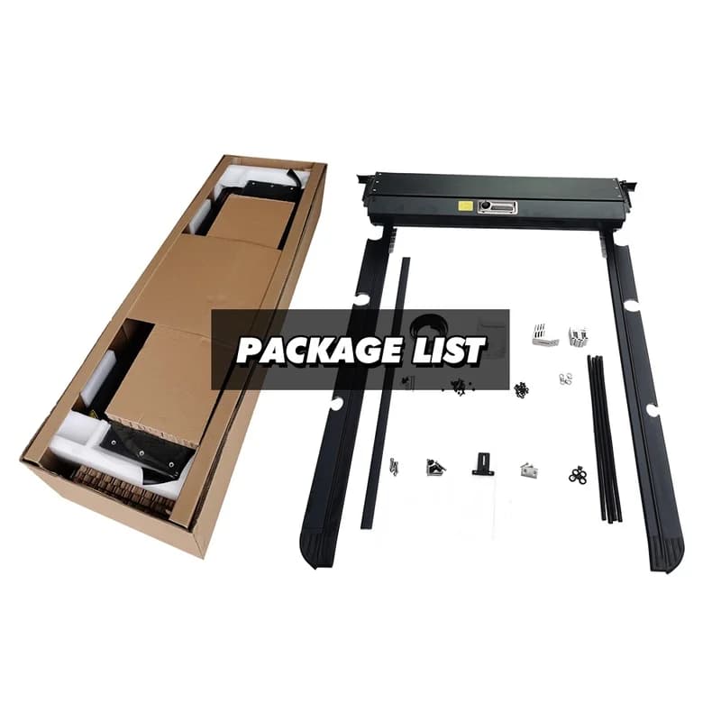 High Quality Reinforced All-Terrain Aluminum Power-Driven Retractable Hard Tonneau Cover For EV Pickup 2025