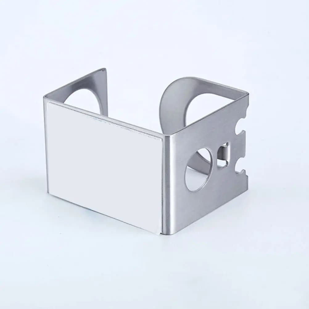 Portaspazzolino Multifunzione in Acciaio Inox da Parete per Bagno con Design a Tazza Invertita Salvaspazio