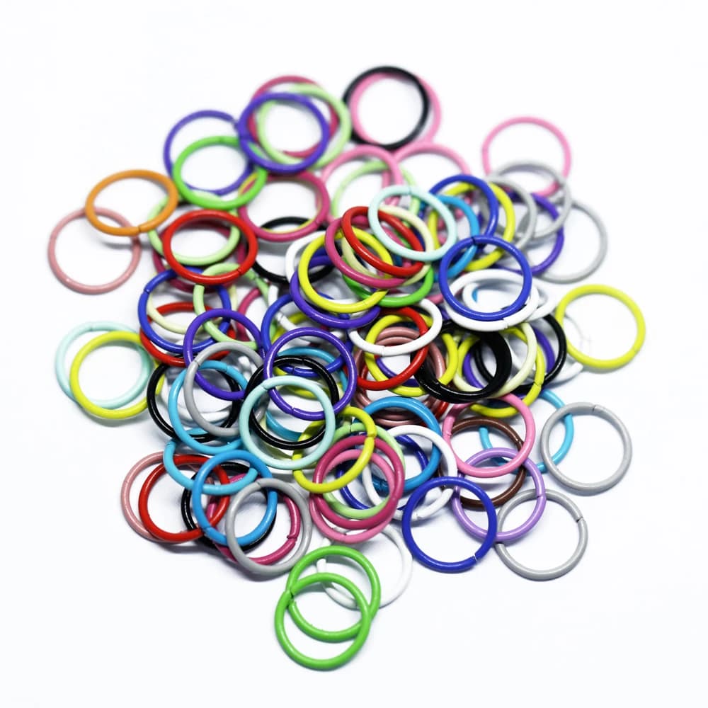 REGELIN 100 pz 1x10mm Colorato Chiuso/Aperto Anello di Salto Anelli di Salto Anelli Connettori e Anello Diviso per Gioielli FAI DA TE Che Fanno I Risultati