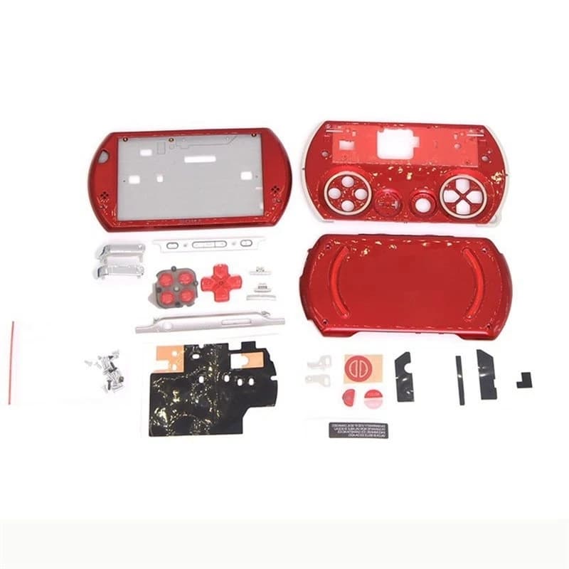 AT82-Replacement Case With Buttons Sticker Kit For SONY PSP GO Game Console Accessories A