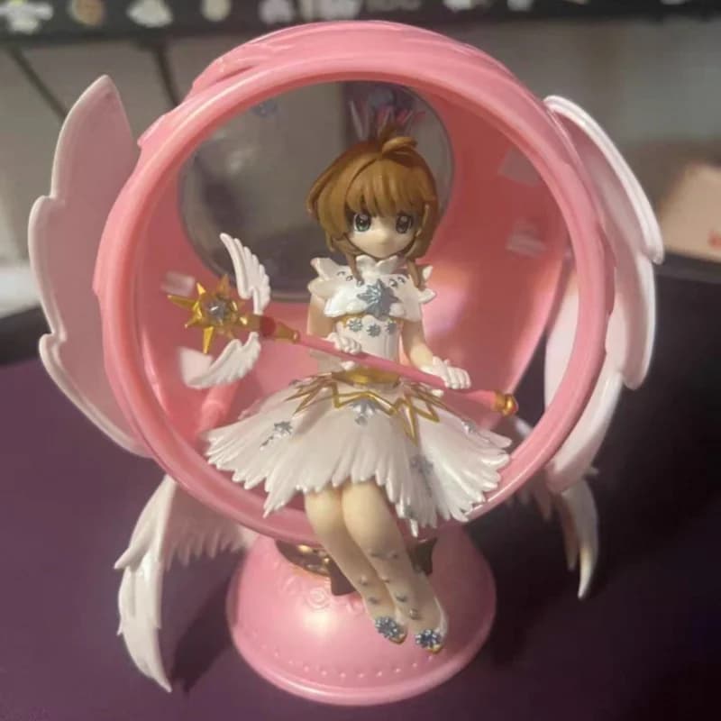 Original Bandai Gashapon Sakura Cardcaptor Kinomoto Cartoon Collectable Figure Adorable Capsule Base Anime Ornament Fans Toy