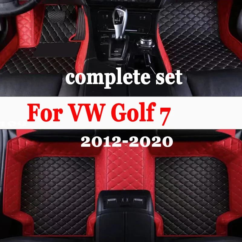 Car mats for VW VW Golf 7 7.5 GTE GTD GTI 2012 ~ 2020 mat leather mat Pad interior car accessories parts