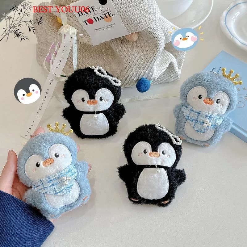 (YOUU06) Simpatico Portachiavi con Ciondolo a Forma di Pinguino, Bambola di Peluche Divertente, Accessorio Adorabile per Zaino e Borsa