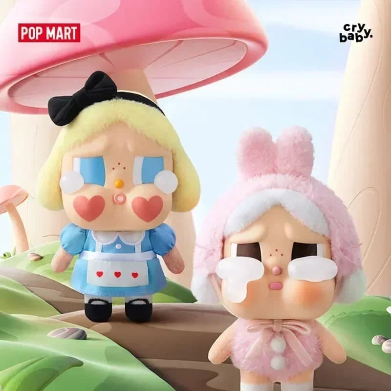 POPMART CRYBABY CRYING AGAIN Serie Scatola misteriosa in vinile Anime Action Figure originale Ornamenti per il desktop Giocattoli per bambole Scatola cieca