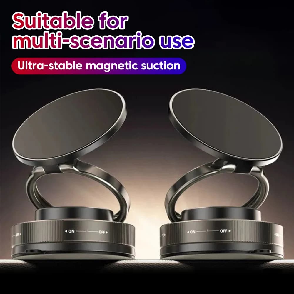Olaf 360 ° Supporto per telefono magnetico con rotazione del vuoto Regolazione multi-angolo Design di aspirazione Supporto per auto pieghevole Supporto per navigazione per auto