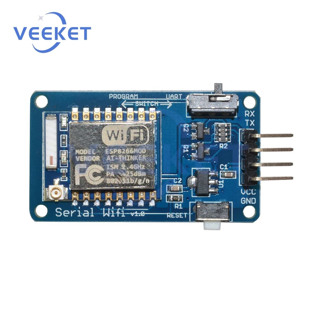 ESP8266 ESP-07 ESP07 Modulo scheda wireless ricetrasmettitore seriale Wifi 3.3V 5V 8N1 TTL Controller porta UART per Arduino R3